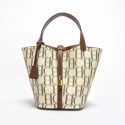 Large Capacity Commuter Travel Handbag Luxury Brand Fashion Texture Letter Printed Women's Shoulder Bag
