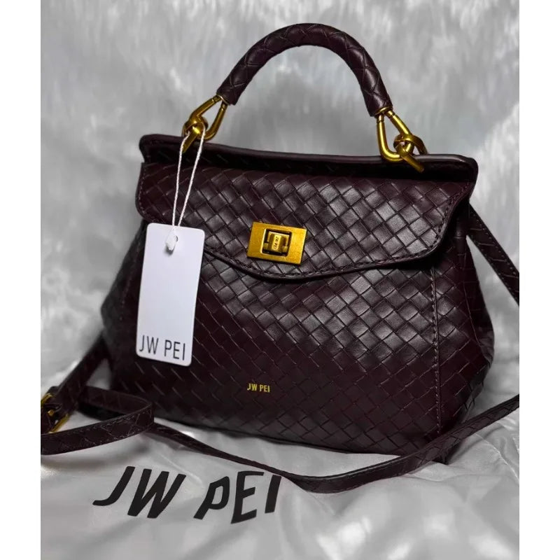 Spring&Autumn buckle bag niche fashion genuine leather shoulder crossbody bag buckle high-end versatile Women handbag