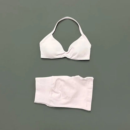 2 Piece Yoga Sets Women  Low Waist Seamless Push Up Bra Scrunch Butt Lift No Digging Comfortable Gym Running Tracksuits