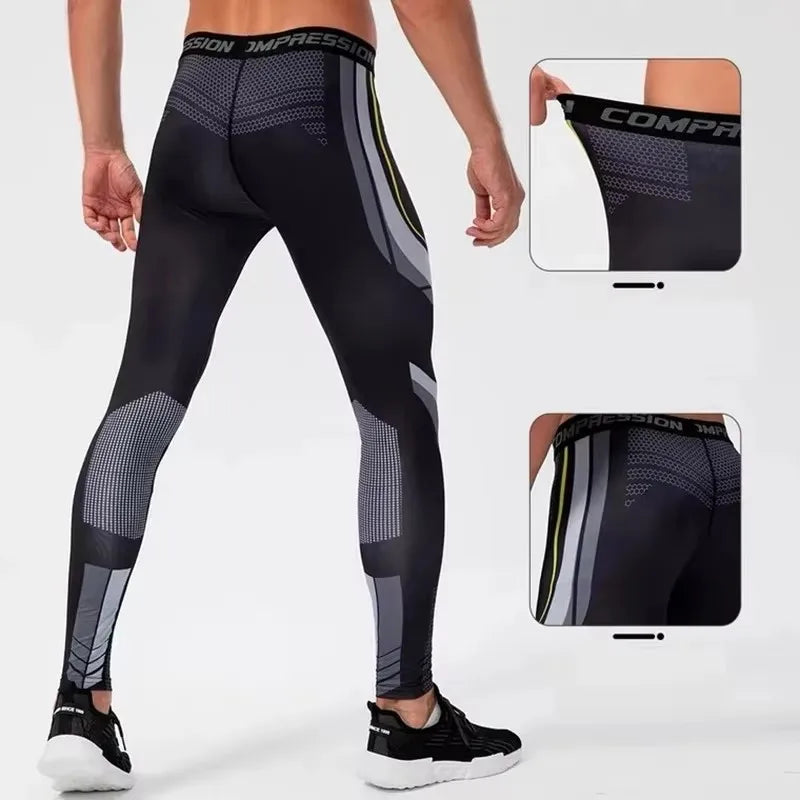 Men's Compression Pants Men Sportswear Training Legging Gym Skinny Trousers Tights Bottoms Jogging Sweatpants Running Pants Men