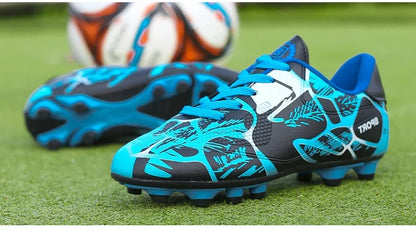 Children Soccer Shoes Sports Society Field Boy Football Shoes Futsal Fast Indoor Sneaker Original Ankle Cleats Football Boots