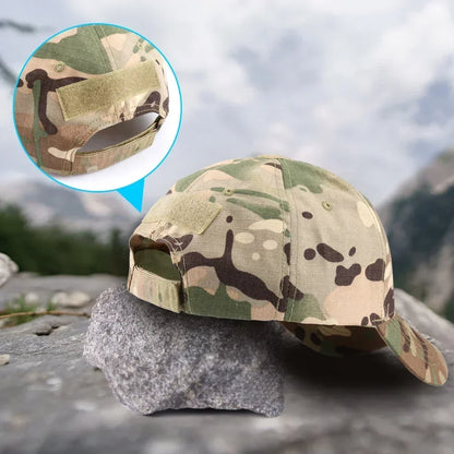 Outdoor Camouflage Adjustable Cap Mesh Tactical Skull Cap Army Airsoft Fishing
