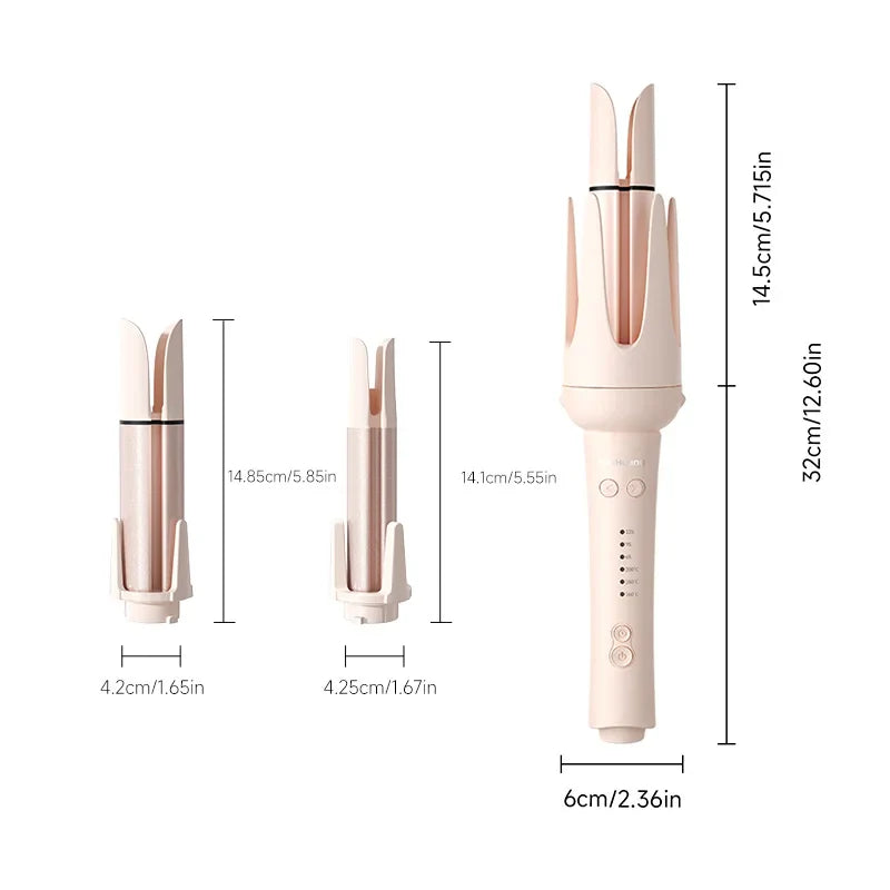 Automatic Hair Curler Negative Ion Ceramic Curling Iron - 40mm Large Wave Perm for Home Use, Lazy Person Electric Curling Wand