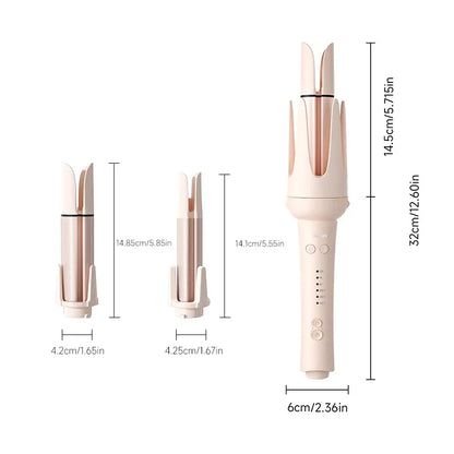 Automatic Hair Curler Negative Ion Ceramic Curling Iron - 40mm Large Wave Perm for Home Use, Lazy Person Electric Curling Wand