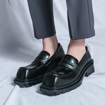 Men's Formal Shoes Fashionable Square Toe Loafers