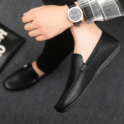 Genuine Leather Breathable Slip on Men Driving Shoes Luxury Brand Italian Men Loafers Men Casual Shoes Moccasins Chaussure Homme