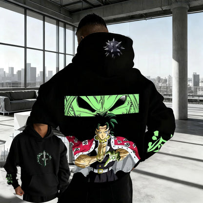 Demon Slayer Spring/Autumn Men's Hoodie  New Himejima Gyomei Anime Printed Daily Casual Harajuku Large Parent Child Top