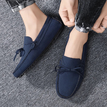 Trend Suede Men Casual Shoes Breathable Comfort Slip-on Mens Driving Shoes Fashion Men Lazy Shoes Luxury Brand Loafers Moccasins