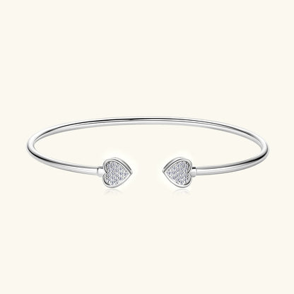 0.5CT Moissanite Bangle Bracelet 18K Gold Plated 925 Sterling Silver Classic Bangle Bezel Set Diamond Bracelet for Women Gifts