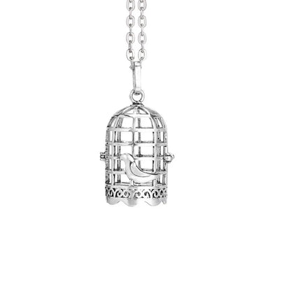 Music Chime Mexico Angel Ball Caller Locket Necklace Antique Vintage Pregnancy Essential Oil Diffuser Aromatherapy Necklace