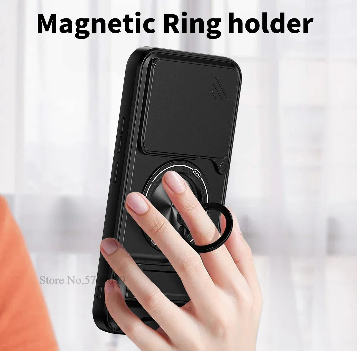 15T/15T Pro Armor Case For Xiaomi 15T Pro Case Shockproof Slide Lens Protector Phone Cover For Xiaomi 15T Case Fundas With Ring