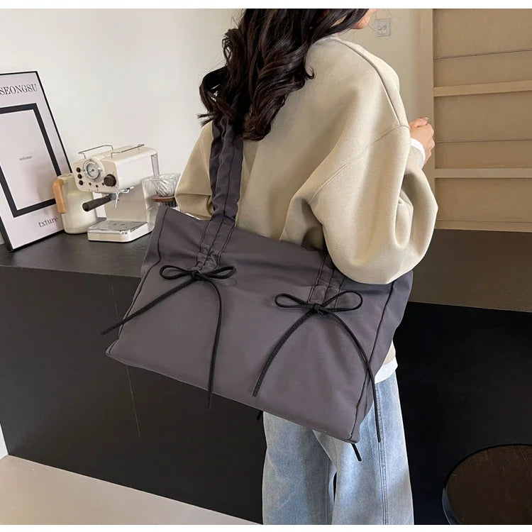 Solid Color Nylon Casual Shoulder Bags Large Capacity High Quality Versatile Crossbody Bags for Women 2025 Fashion Hot Sale
