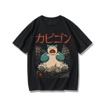 T-Shirt Squirtle Frog Seed Gengar Fire-breathing Beast Anime Peripheral Short Sleeve