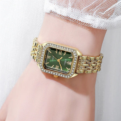 2025 Light luxury Brand Watch Women Business Simple Diamond Gold Watches Casual Female Student Fashion Quartz Clock Wristwatches