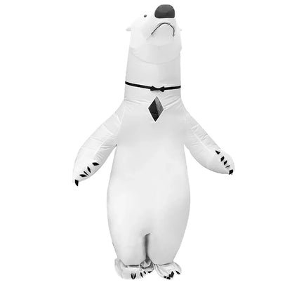 Polar bear Inflatable Costumes Adult Blow up Cosplay Party Festival Christmas Halloween Suit