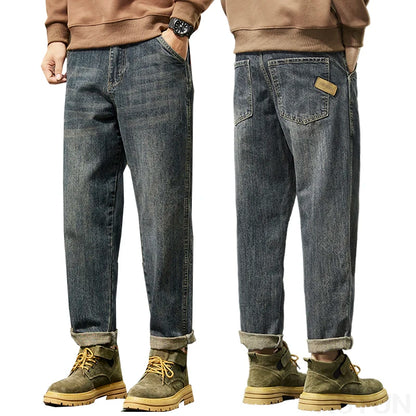 Black Jeans Men Harem Pants Loose Fit Denim Trousers Baggy Pants Mens Desinger Clothing Oversized 42 Cowboys 2024 New Kpop