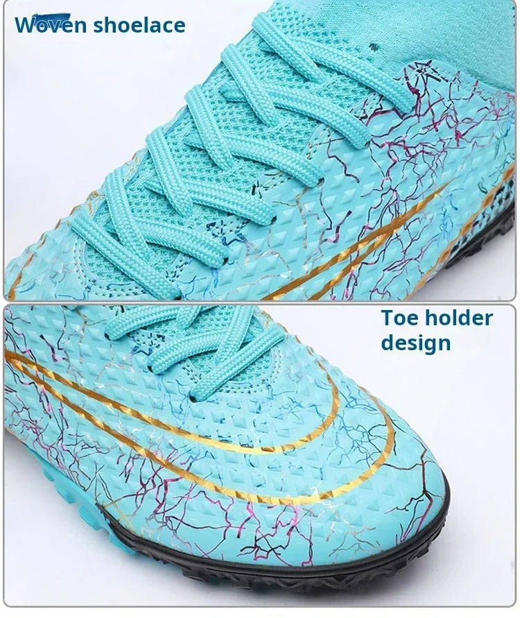 Refreshing Breathable Feet Children's Non-slip Fashion Casual Sports Shoe Youth Soccer Shoes Indoor Outdoor Grass Training Shoes