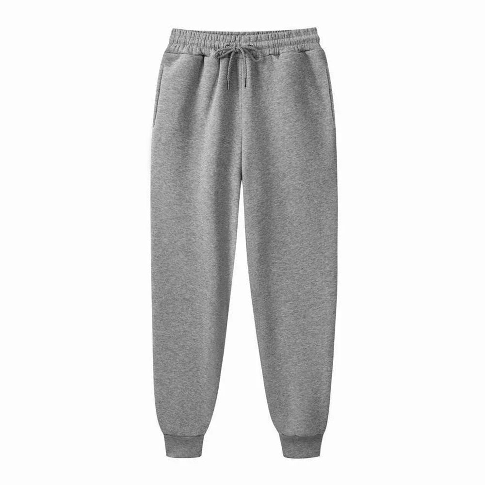 Men's Athletic Trainning Joggers Casual Loose Fit Sweatpants Spring Fall Fleece Lined Pants Elastic Waist Drawstring Trousers