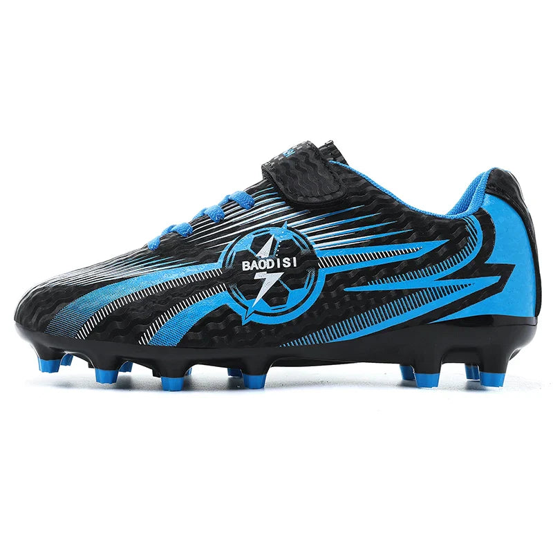 Kids Soccer Cleats Football Shoes AG/TF Studs Non Slip Wear Resistant Breathable Training Sneakers Children Boy Girl Match Boots