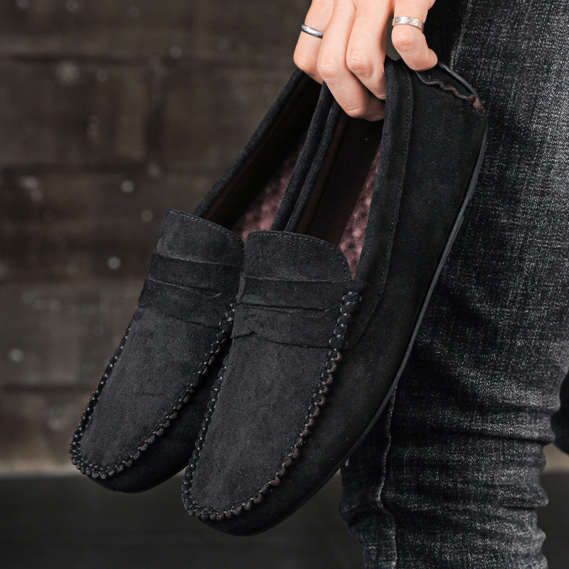 Fashion Suede Men Casual Shoes Breathable Comfort Slip-on Mens Driving Shoes Luxury Brand Men Loafers Mens Lazy Shoes Moccasins