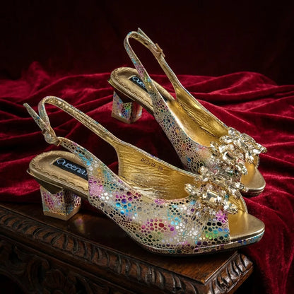 2026 New Elegant Rhinestone Peep Toe Women High Heels Sandals Italian Design with Coordinating Green Handbag Party Shoes and Bag