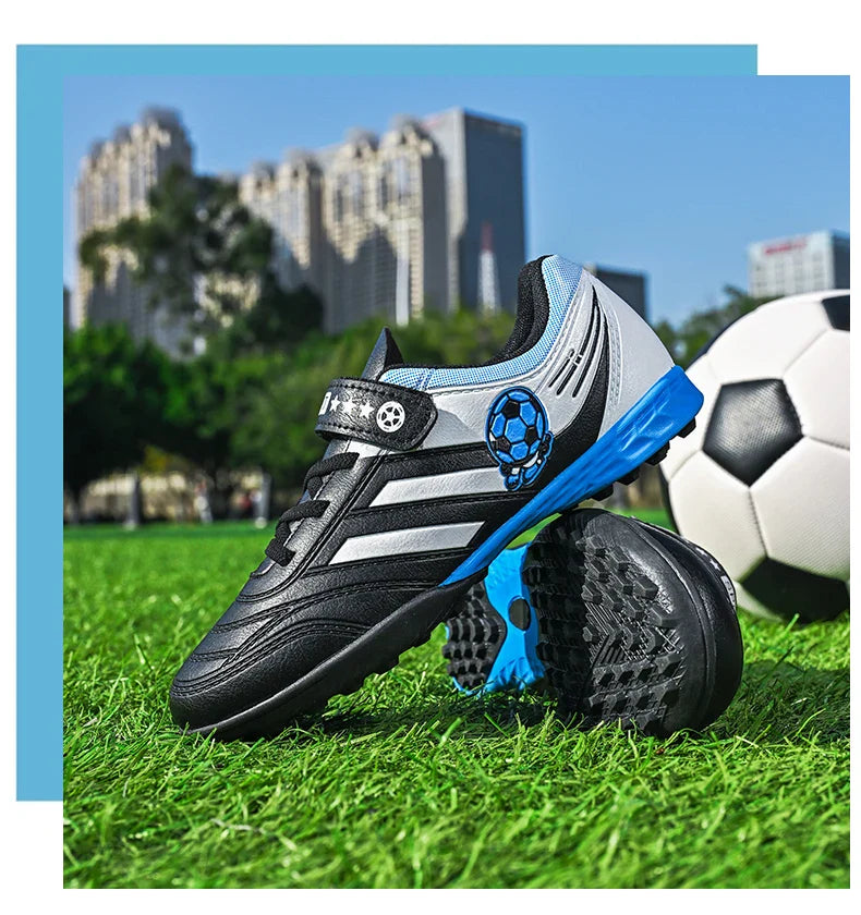 New Kids Turf Football Boots Training Shoes Soccer Shoes Drop Shipping Professional Match Grass Ultralight Cleats Boys Non-Slip