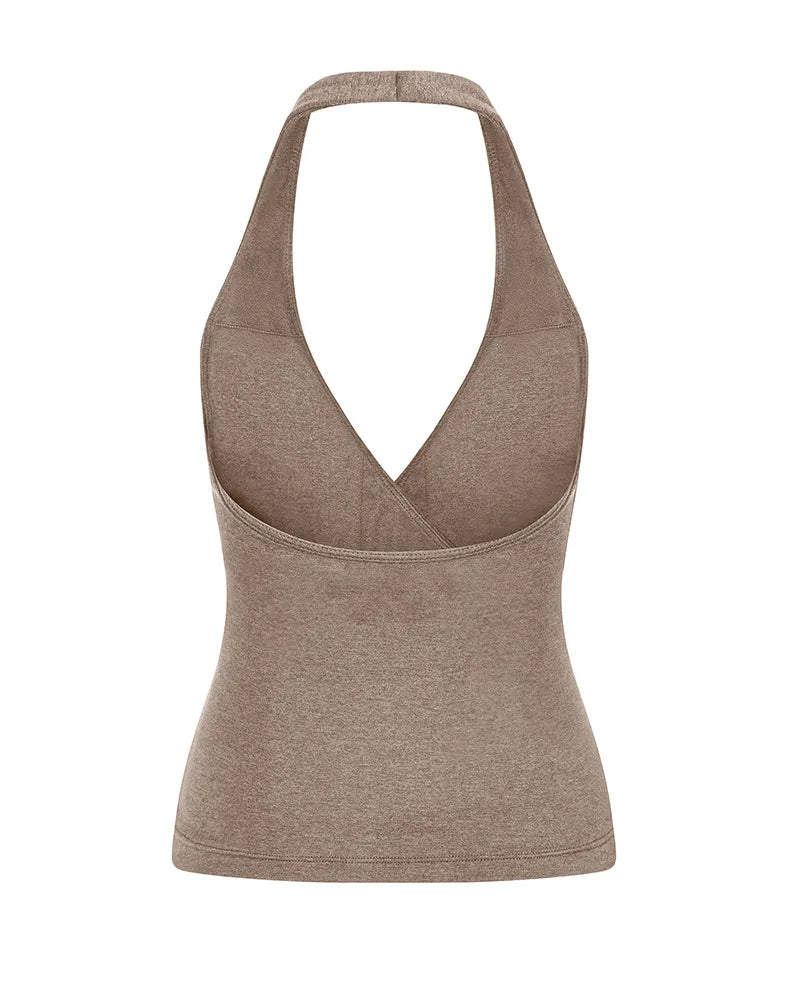 Women's Yoga Suits Quick Drying Leggings Gym Shorts Nude Hanging Neck Bra Running Gym Exercise Sets