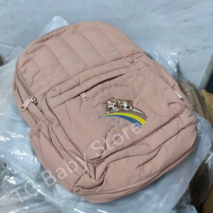 Baby Backpack Parent-child Kids Schoolbag Kindergarten Bags Brand Traveling Cherry Children's Boys Girls Mom Storage