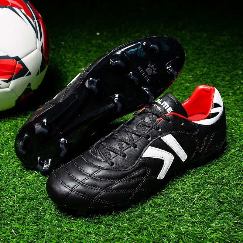 Soccer Shoes TF Football Boots Calf-Skin Cleats  Professional Futsal Original Football Training  Sneakers  ZX80011017