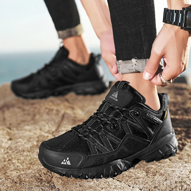 Breathable Cushioning Nonslip Sneakers Men's Hiking Shoes Running Trekking Sneakers Outdoor Mountain Sports Shoes for Men