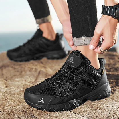 Breathable Cushioning Nonslip Sneakers Men's Hiking Shoes Running Trekking Sneakers Outdoor Mountain Sports Shoes for Men