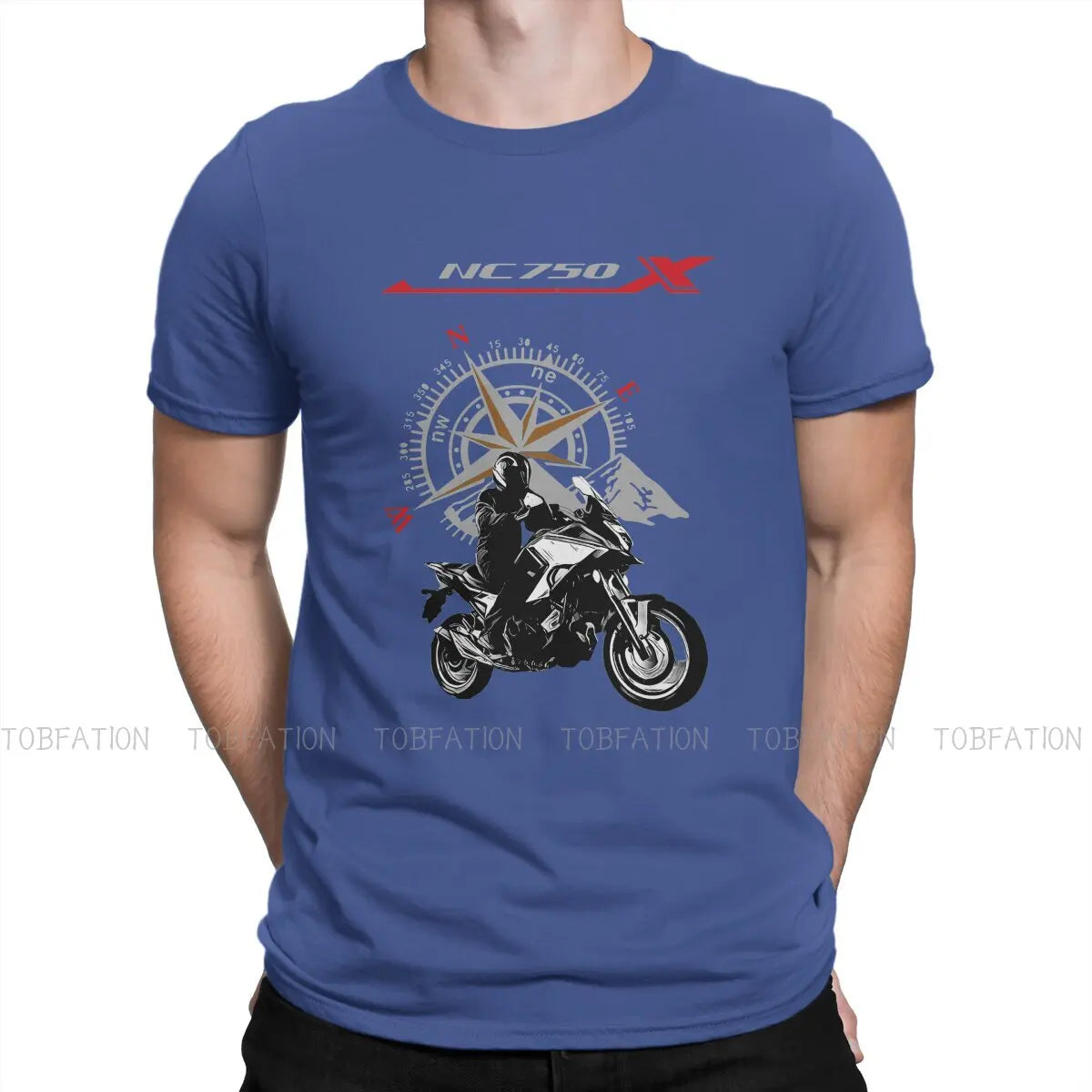 Adventure Motorcycle Tour T Shirt Vintage Grunge Large O-Neck TShirt Top sell  Harajuku Men's Clothes 
