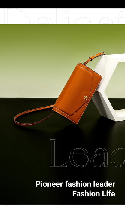 Women's Crossbody Bag Spring New Flip Small Square Bag Simple Women's Business Wallet Strap Detachable