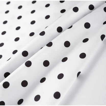Fashion Lace Up Polka Dot Mini Dress Women Square Collar Short Sleeve Satin Party Dresses2026 Summer Lady Elegant Beach Robe New