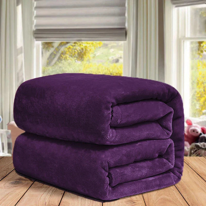 Winter fluffy velvet fleece blanket extra large size sofa throw blanket fuzzy faux fur blanket microfiber thick bed sheet