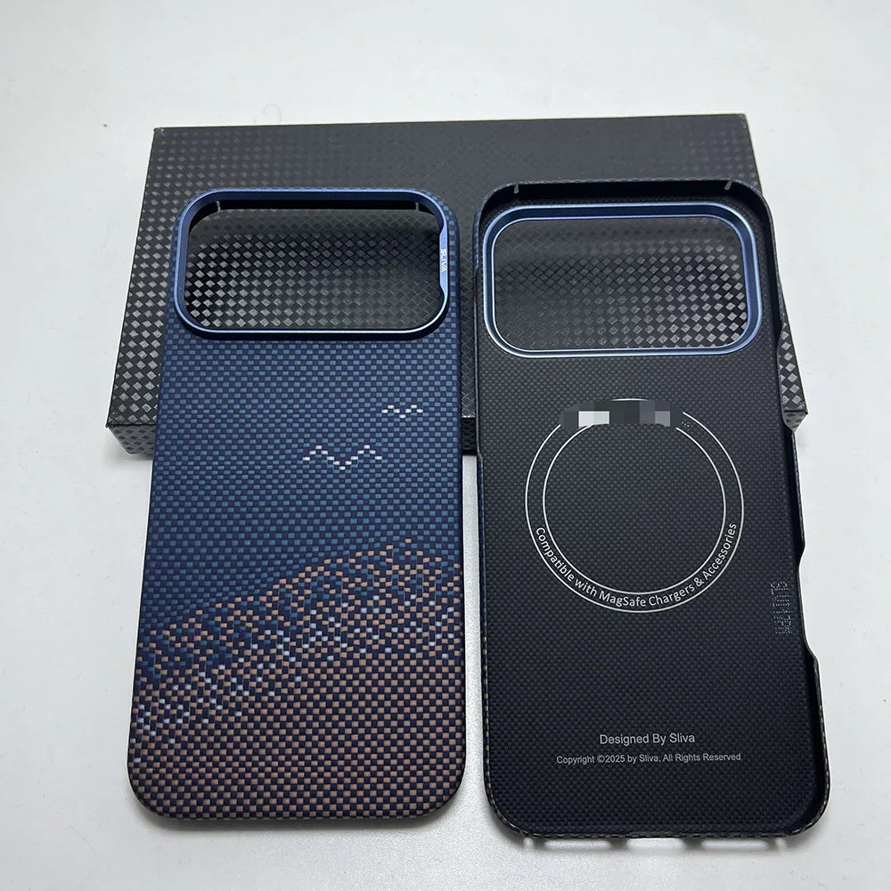 Really Carbon Fiber Case for Iphone 17 Pro Max Case for Magsafe Magnetic Ultra-Thin Lightweight for Iphone17 Pro aramid Cover