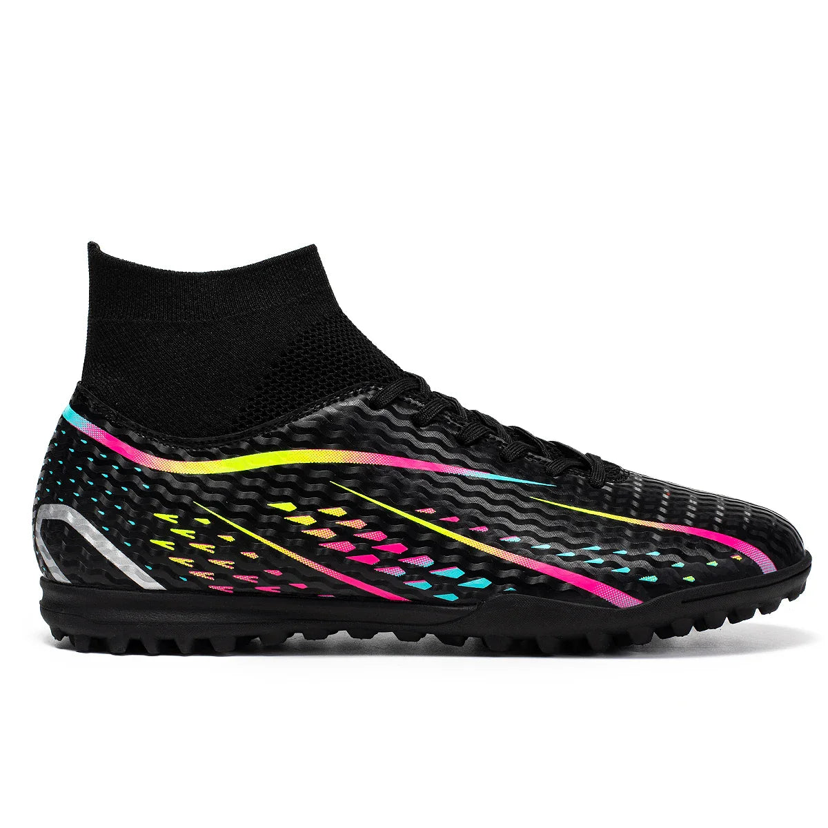 Classic TF Turf football shoes PU Fabric Comfort Upper Rubber Abrasion Resistant Sole Unisex Kids Sports Sneakers