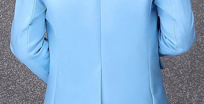 Children Sky Blue Photograph Suit Flower Boys Wedding Dress Kids Tuxedo Evening Party Wear Teenager Graduation Birthday Costume