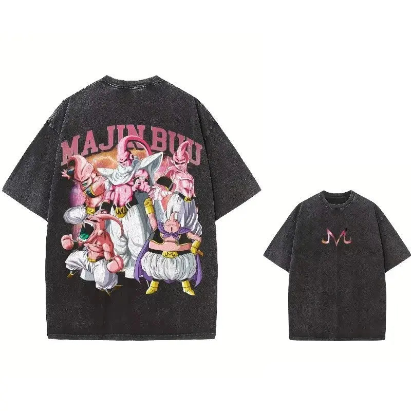 T-shirt Man Women Vintage Washed Short Sleeve Tee Streetwear Loose Casual Top Summer Y2k 2026
