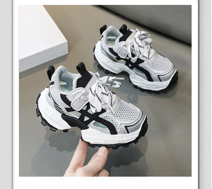 Fashion Kids Soft Chunky Running Sports Shoes Children's Sneakers Boy Spring Summer Mesh Girls School Causal Basketball Shoes