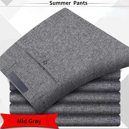 High Quality Men's Classic Suit Pants Summer Spring Pants High Waist Autumn Trousers Business Casual Pant Dropshipping GOZBKF