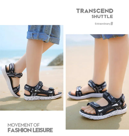 Fashion Kids Walking Sandals Boys Shoes Soft Sole Non-slip Outdoor Summer Children's Beach Water Shoes