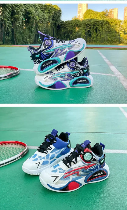 Kids Sneakers Breathable Mesh Sports Shoes for Children Boys Lightweight Basketball Shoes 2025 New Casual Sneakers Boys Trainers
