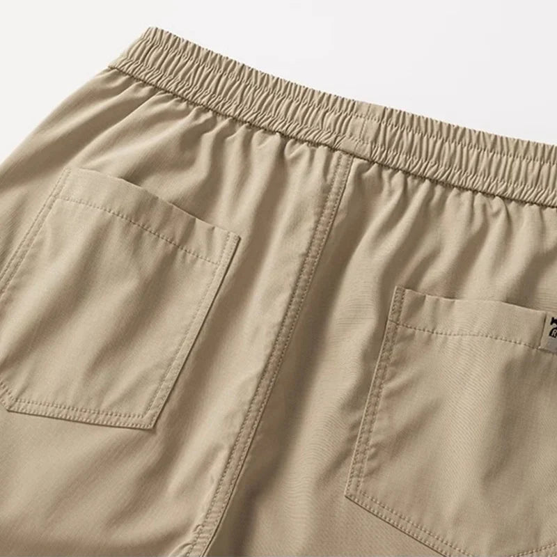 Summer Straight Cargo Pants Mens Multi-Pocket Work Casual Sweatpant Fashiom High Street Outdoor Casual Breathable Loose Trousers