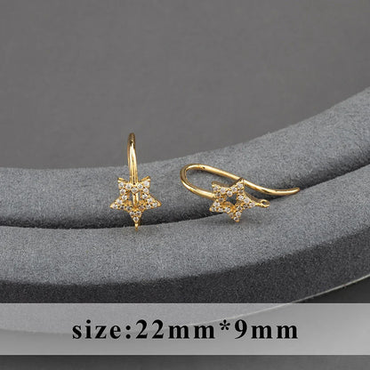 20pcs/lot M800 jewelry accessories,pass REACH,nickel free,18k gold plated,copper,connector,diy earrings,jewelry making