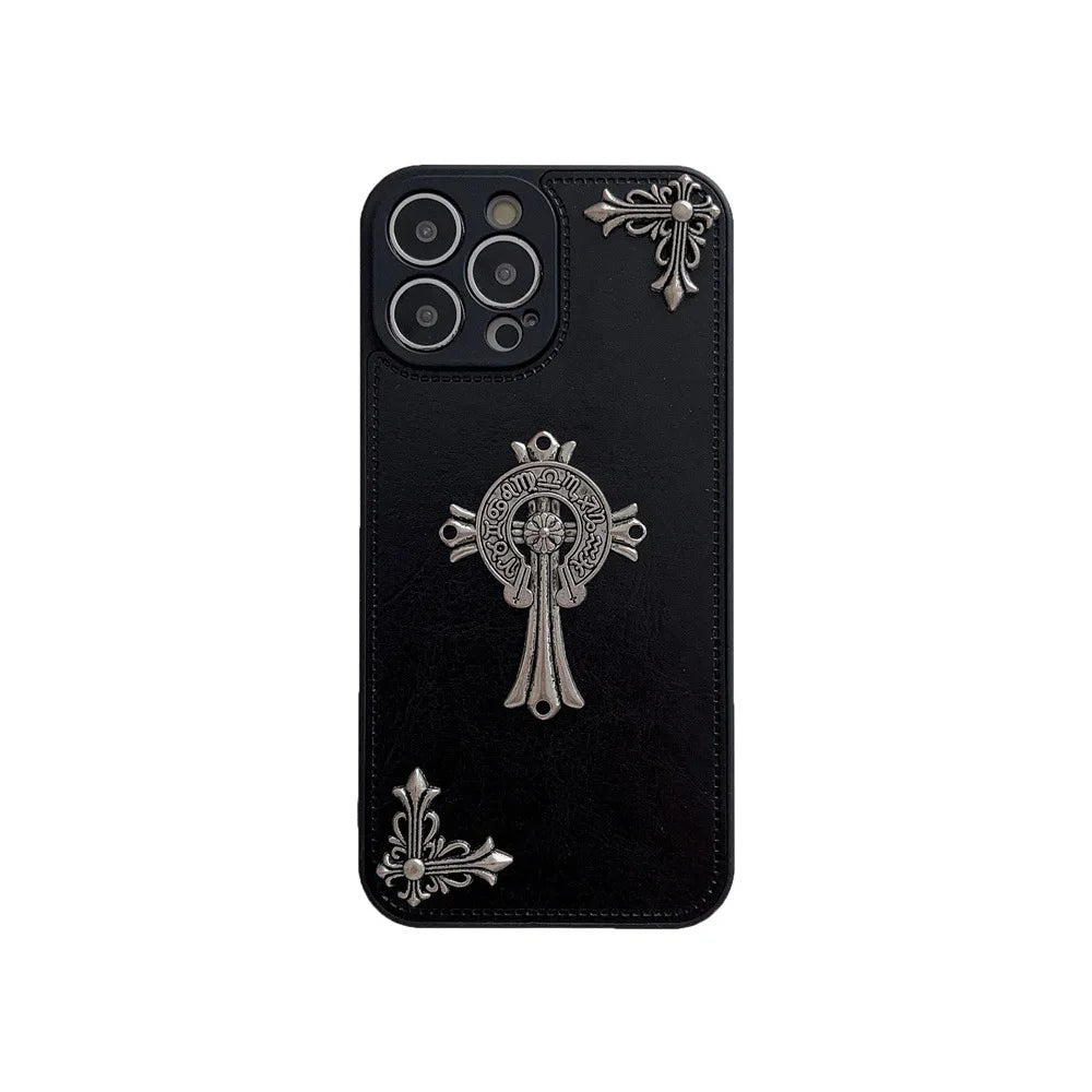 Leather Phone Case for IPhone 16 15 14 13 12 11 Pro Max Crocentric Tide Cover for IPhone 7 8 Plus XR