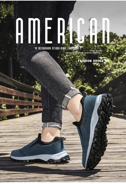 Outdoor Comprehensive Training Shoes Casual Men's Shoes Breathable Suede Leather Shoes Non-slip Walking Shoes Sports Shoes