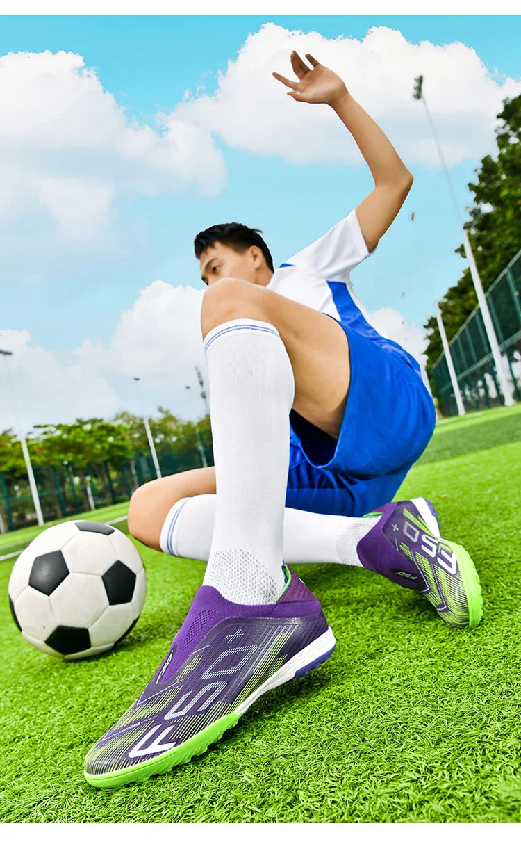 New Men Soccer Shoes Cleats Grass Futsal Comfortable Turf Football Boots Sports Ultralight FG/TF Non Slip Indoor Adult Sneakers