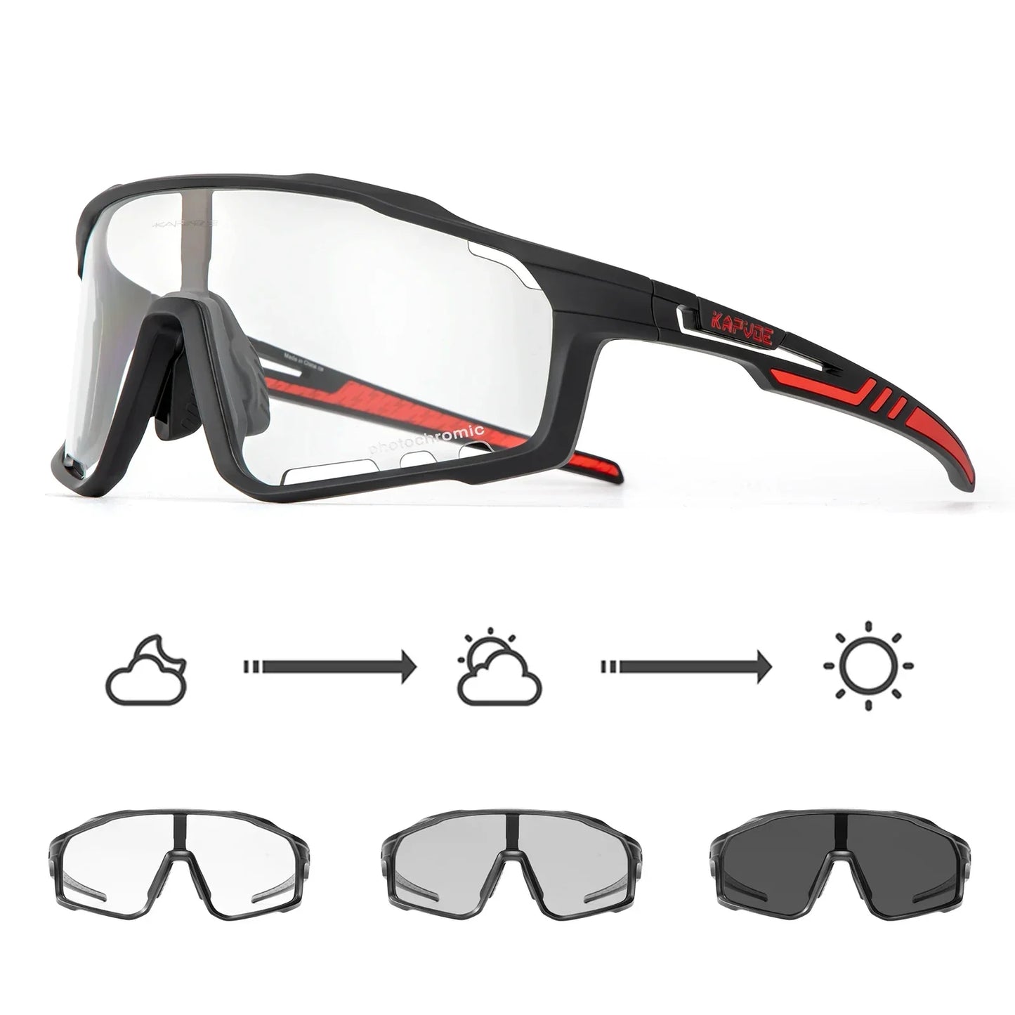 Photochromic Sunglasses Men's Women Sports Cycling Glasses Road Running Goggles MTB Bike Bicycle Mtb Eyewear For Driving
