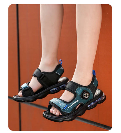Summer New Air Cushion Sandals Children's Sports and Leisure Shoes Teenagers and Children Outdoor Water Beach Quick Drying Shoes